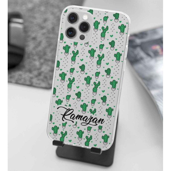 Kaktüs Tasarımlı Telefon Kılıfı (Sadece iPhone Modelleri)