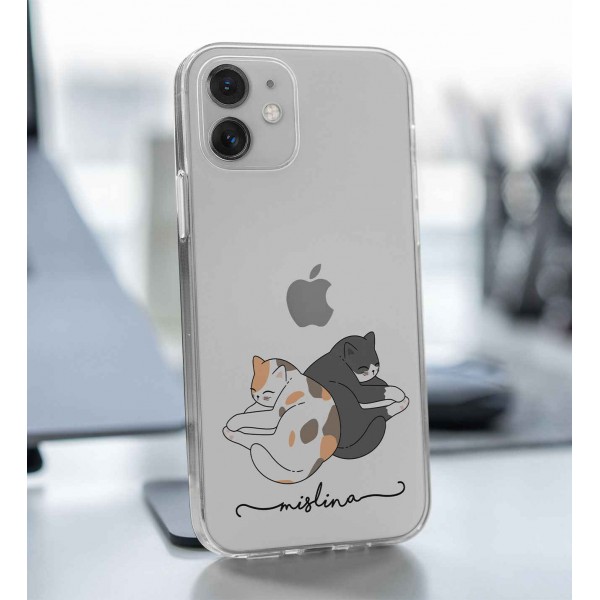 Kedi Severlere Kişiye Özel Telefon Kılıfı (Sadece iPhone Modelleri)