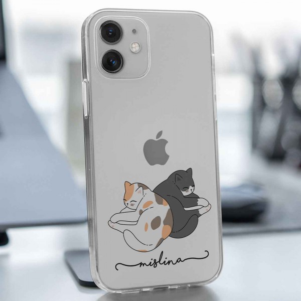 Kedi Severlere Kişiye Özel Telefon Kılıfı (Sadece iPhone Modelleri)