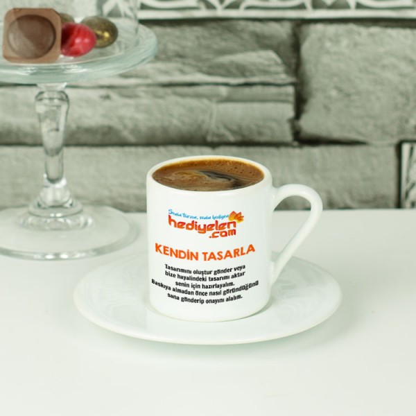 Kendin Tasarla Türk Kahvesi Fincanı