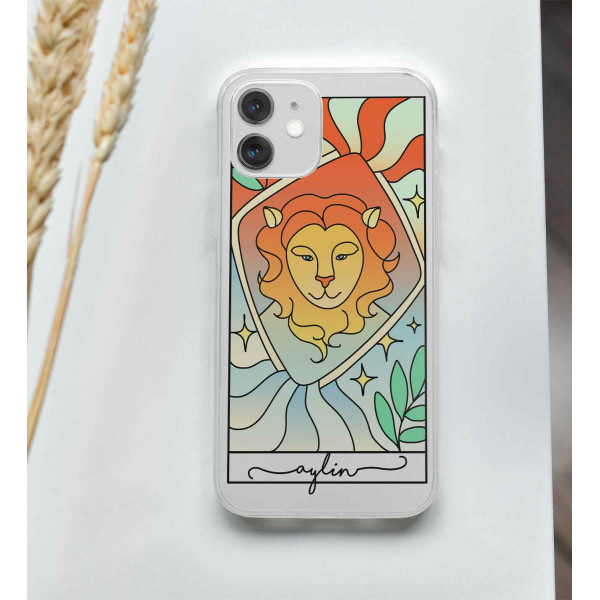 Kişiye Özel Aslan Burcu Telefon Kılıfı (Sadece iPhone Modelleri)