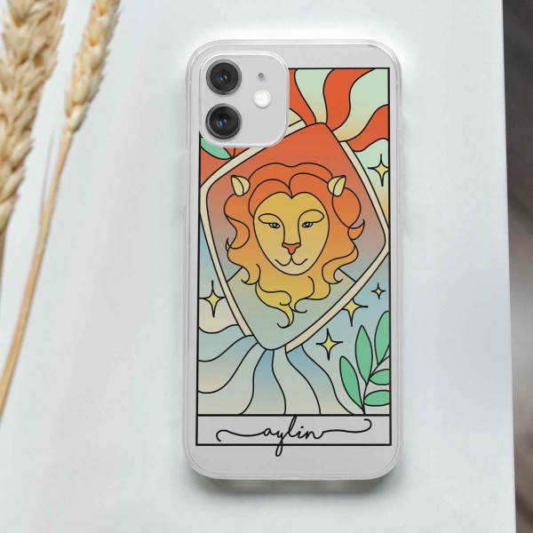 Kişiye Özel Aslan Burcu Telefon Kılıfı (Sadece iPhone Modelleri)
