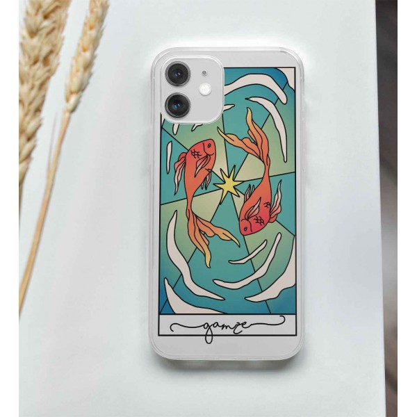 Kişiye Özel Balık Burcu Telefon Kılıfı (Sadece iPhone Modelleri)