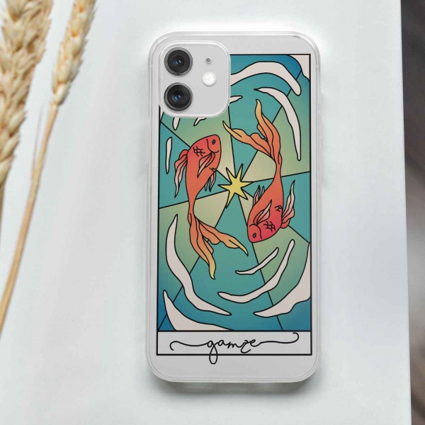 Kişiye Özel Balık Burcu Telefon Kılıfı (Sadece iPhone Modelleri)