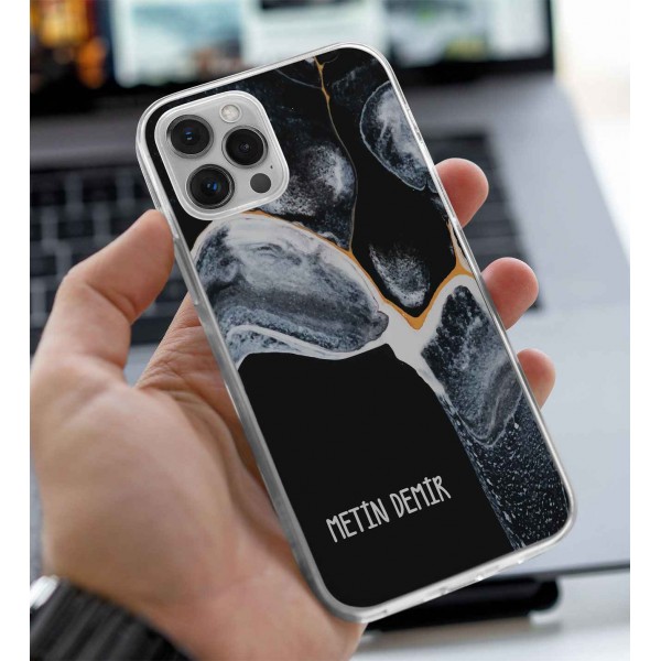 Kişiye Özel Siyah Tasarımlı Telefon Kılıfı (Sadece iPhone Modelleri)