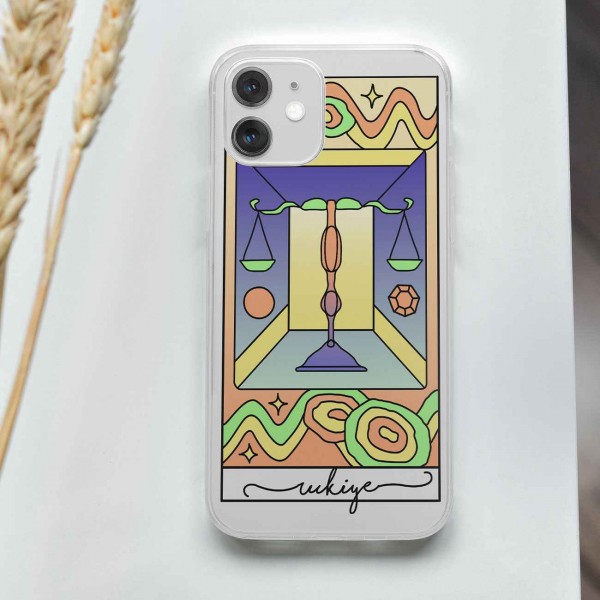 Kişiye Özel Terazi Burcu Telefon Kılıfı (Sadece iPhone Modelleri)