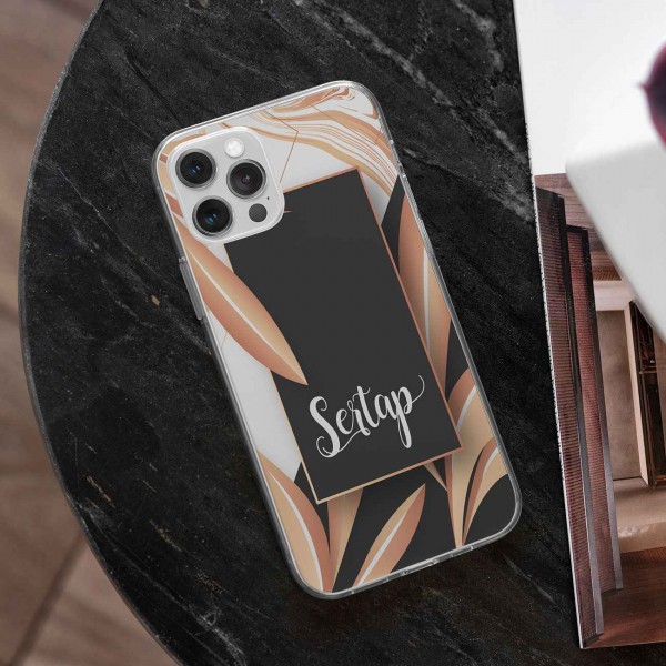 Kişiye Özel Yaprak Tasarımlı Telefon Kılıfı (Sadece iPhone Modelleri)