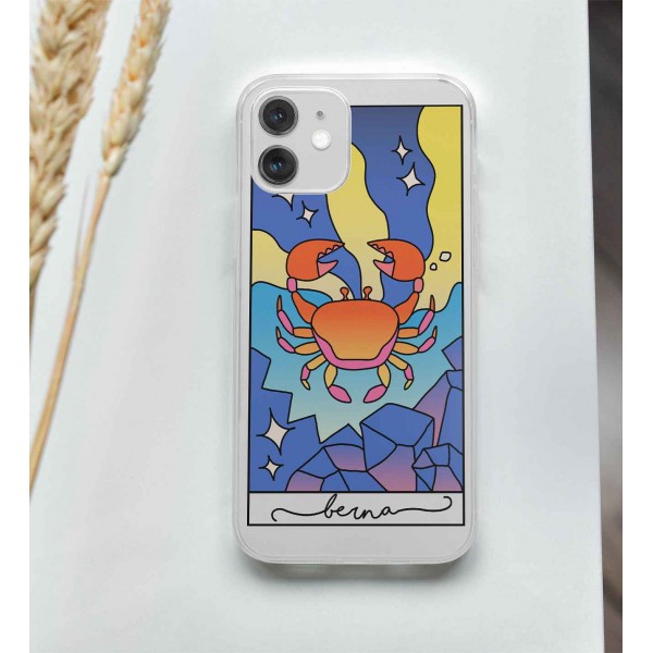 Kişiye Özel Yengeç Burcu Telefon Kılıfı (Sadece iPhone Modelleri)