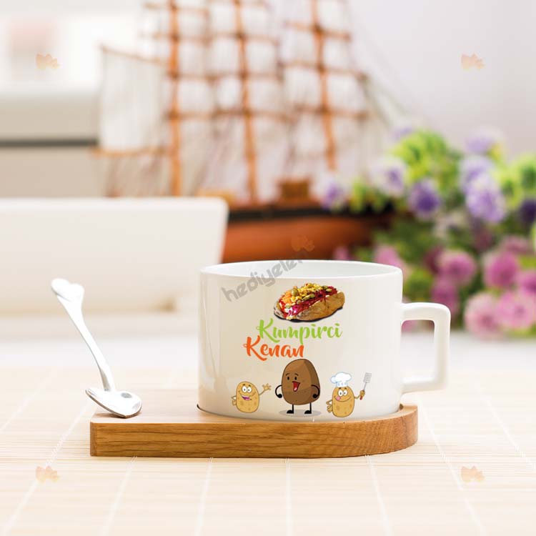 Kumpirci Stantlı Fincan Kumpirci Stantlı Fincan