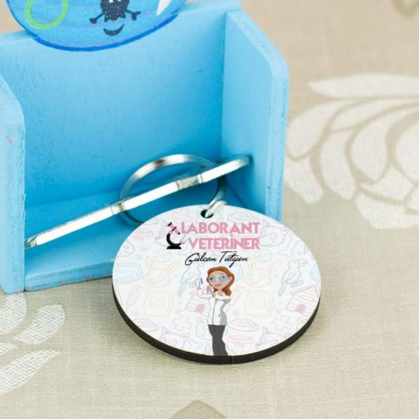 Laborant Veteriner Anahtarlık