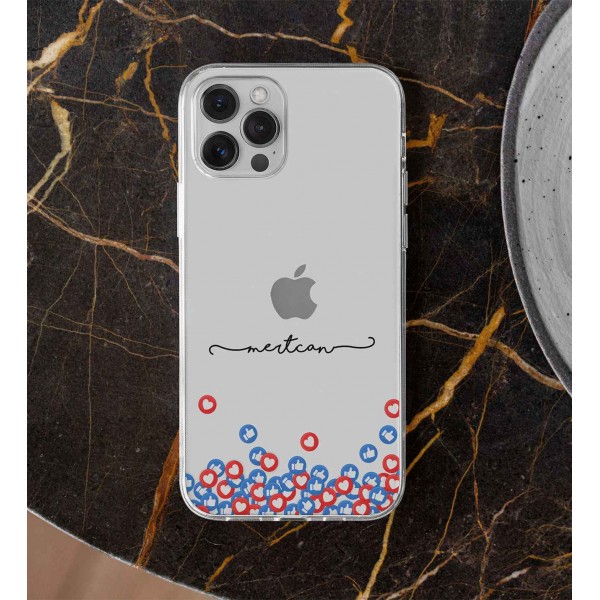 Like Buton Şeffaf Telefon Kılıfı (Sadece iPhone Modelleri)