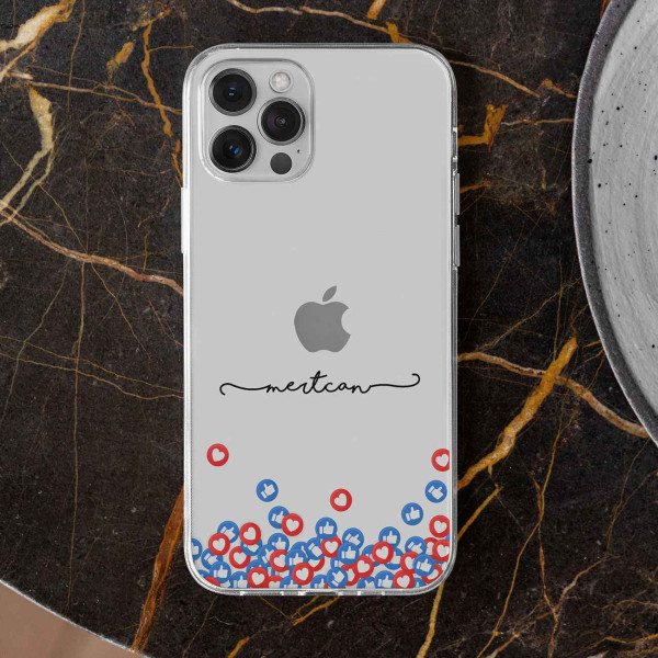 Like Buton Şeffaf Telefon Kılıfı (Sadece iPhone Modelleri)