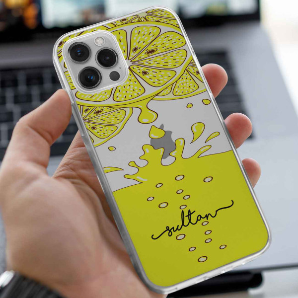 Limon Tasarımlı Telefon Kılıfı (Sadece iPhone Modelleri)