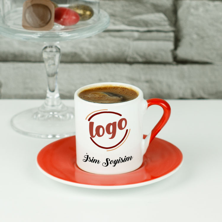 Logo Baskılı Türk Kahvesi Fincanı