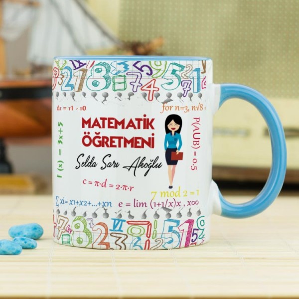 Matematik Öğretmenine Hediye Kupa Bardak