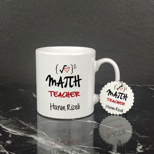 Math Teacher Kupa Bardak ve Anahtarlık Set