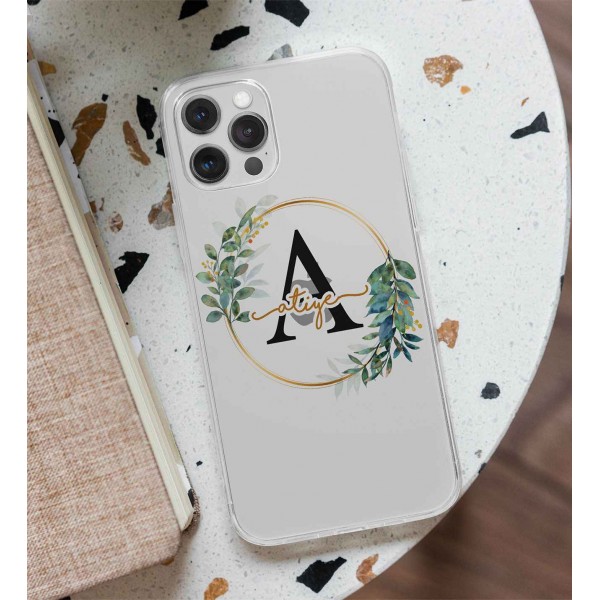 Modern Çiçek Şeffaf Telefon Kılıfı (Sadece iPhone Modelleri)