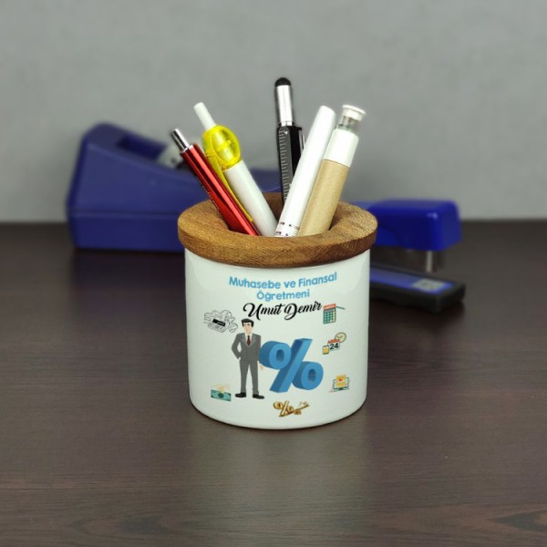 Muhasebe ve Finansal Öğretmeni Seramik Kalemlik
