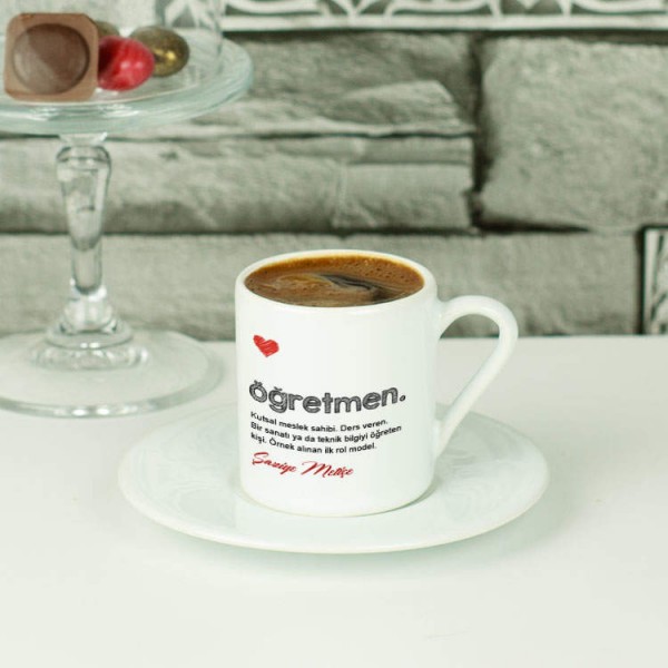 Öğretmen Tanımlayıcı Kahve Fincanı