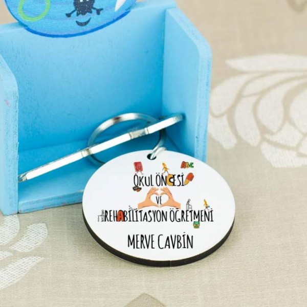 Okul Öncesi ve Rehabilitasyon Öğretmenine Hediye Anahtarlık