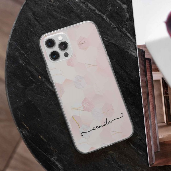 Pembe Tasarımlı Telefon Kılıfı (Sadece iPhone Modelleri)