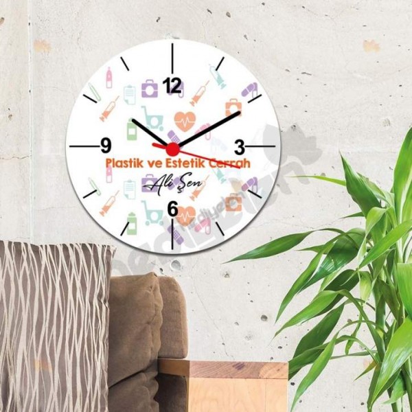 Plastik ve Estetik Cerrah Duvar Saati 002