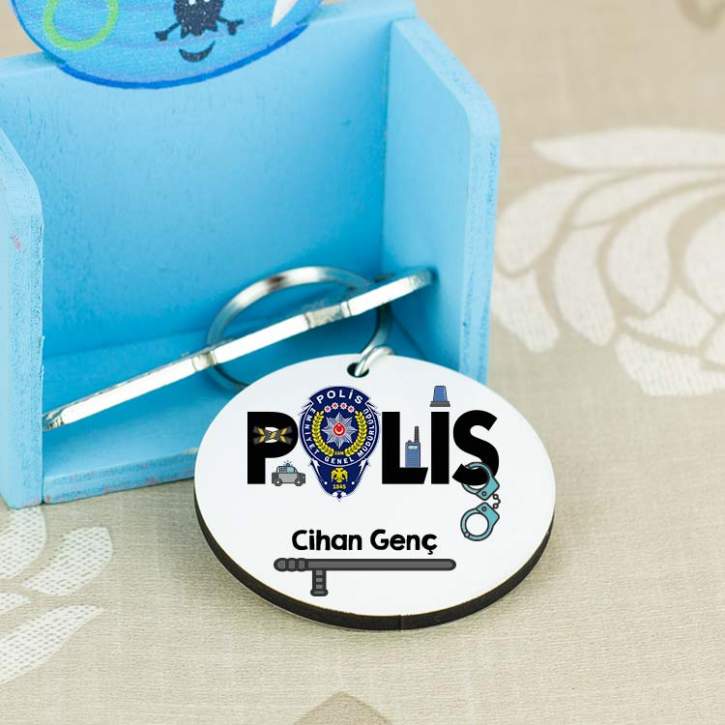 Polis Jop Tasarım Anahtarlık 001