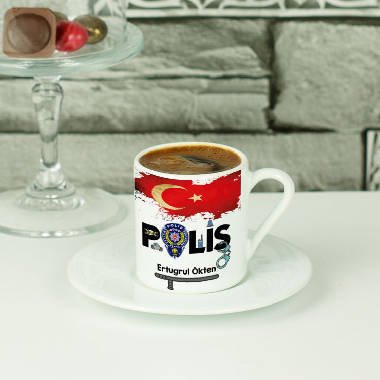 Polis Jop Tasarım Kahve Fincanı