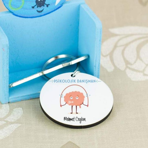 Psikolojik Danışman Beyin Tasarım Anahtarlık