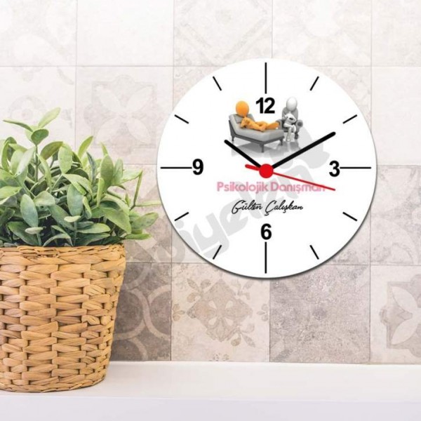 Psikolojik Danışman Figür Duvar Saati