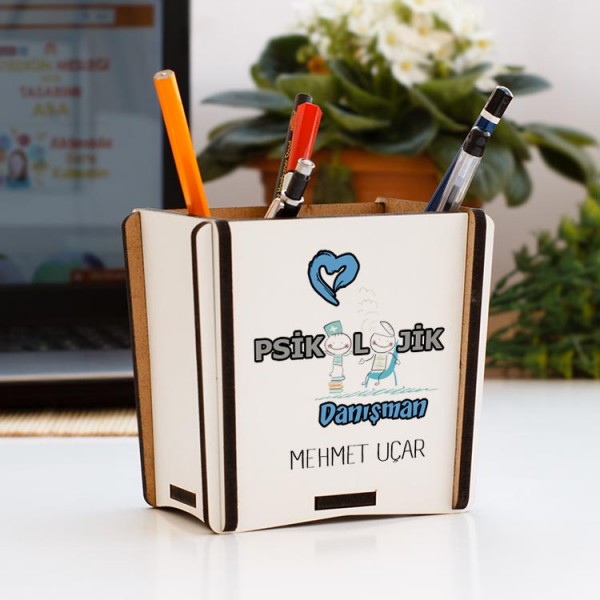 Psikolojik Danışman Gri Tasarım Kalemlik