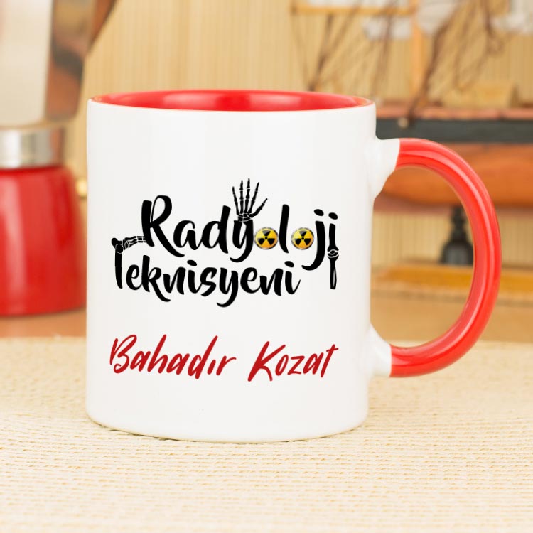 Radyoloji Teknisyeni Kupa Bardak - Kırmızı