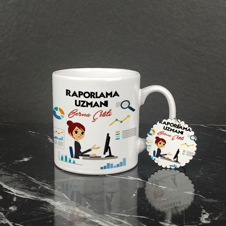 Raporlama Uzmanı Kupa Bardak ve Anahtarlık Set