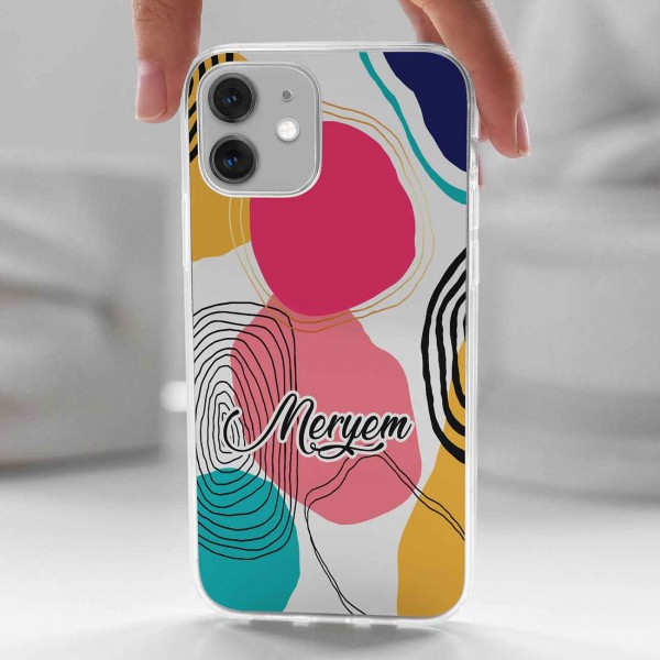Rengarenk Tasarımlı Telefon Kılıfı (Sadece iPhone Modelleri)
