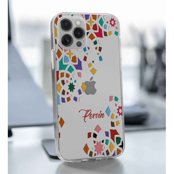 Renkli İsimli Telefon Kılıfı (Sadece iPhone Modelleri)