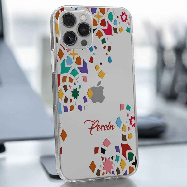 Renkli İsimli Telefon Kılıfı (Sadece iPhone Modelleri)
