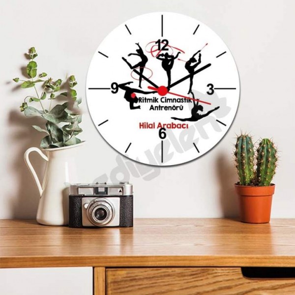 Ritmik Jimnastik Öğretmeni Duvar Saati