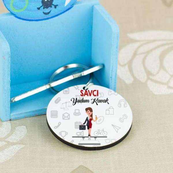 Savcı Kadın Figür Anahtarlık