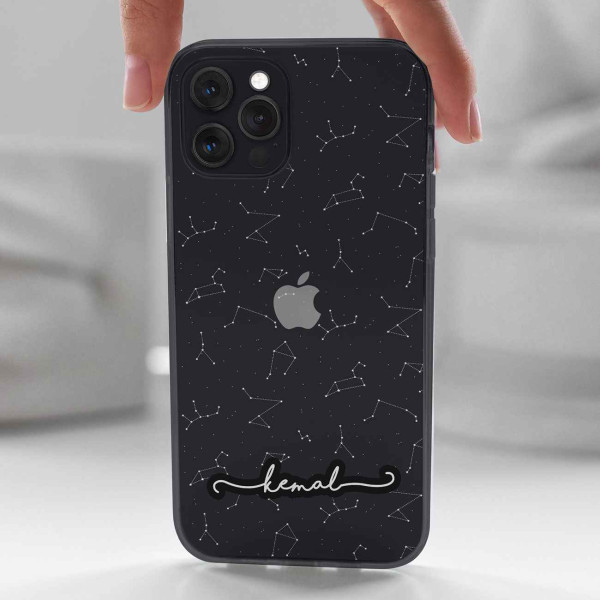 Şeffaf Yıldız Haritası Telefon Kılıfı (Sadece iPhone Modelleri)