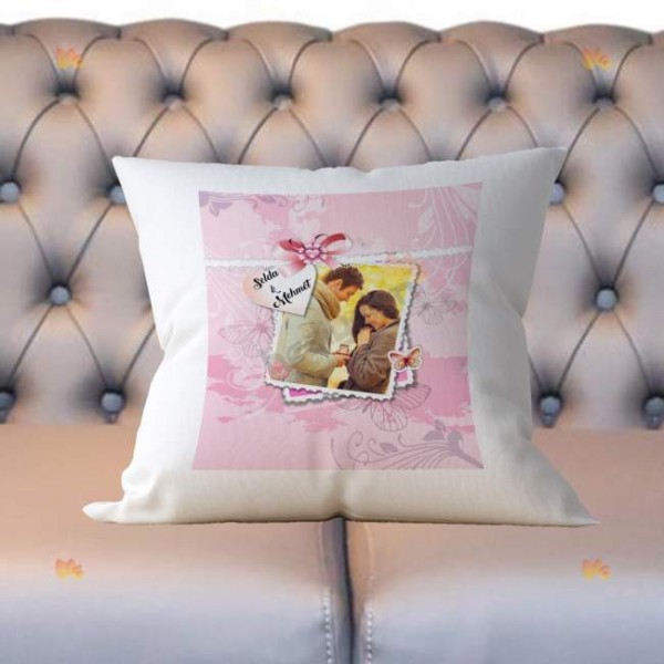 Sevgili Fotoğraf Baskılı Yastık