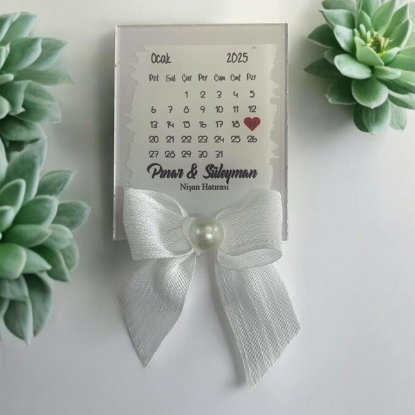 Söz Nişan Düğün Hediyesi Şeffaf Pleksi Magnet (30 Adet) sffdk5