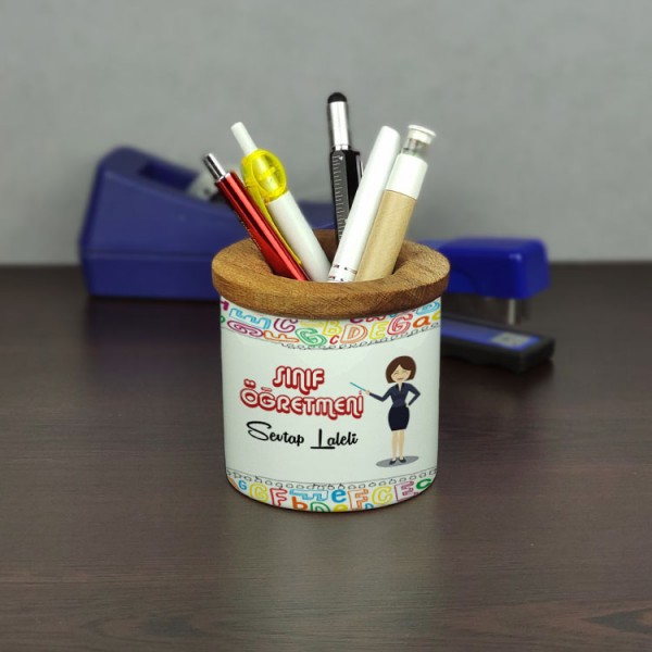 Sınıf Öğretmeni Seramik Kalemlik 001