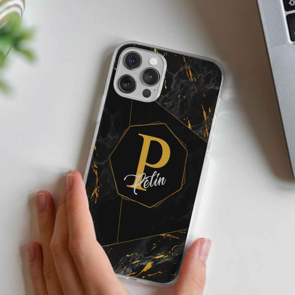 Siyah Tasarımlı Telefon Kılıfı (Sadece iPhone Modelleri)