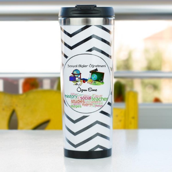 Sosyol Bilgiler Öğretmenine Hediye Termos