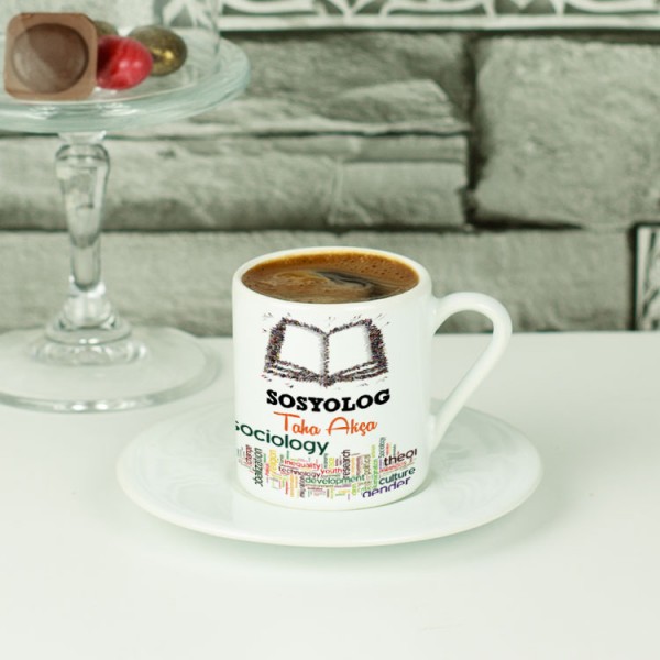 Sosyolog Turuncu Tasarım Kahve Fincanı