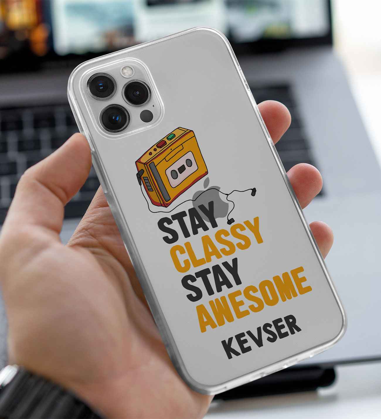 Stay Classy Stay Awesome Telefon Kılıfı (Sadece iPhone Modelleri)