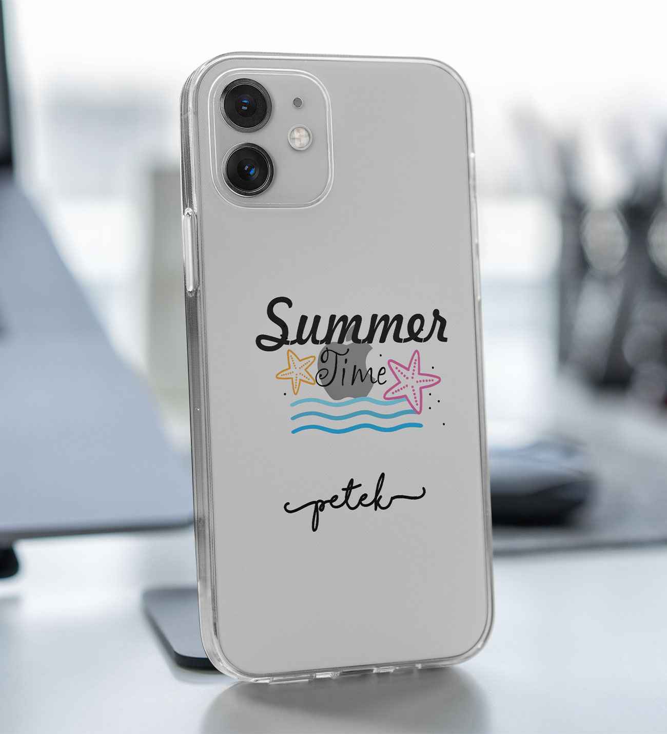 Summer Time Şeffaf Telefon Kılıfı (Sadece iPhone Modelleri)