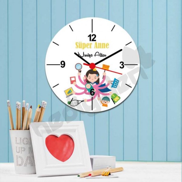 Süper Anne Duvar Saati 002