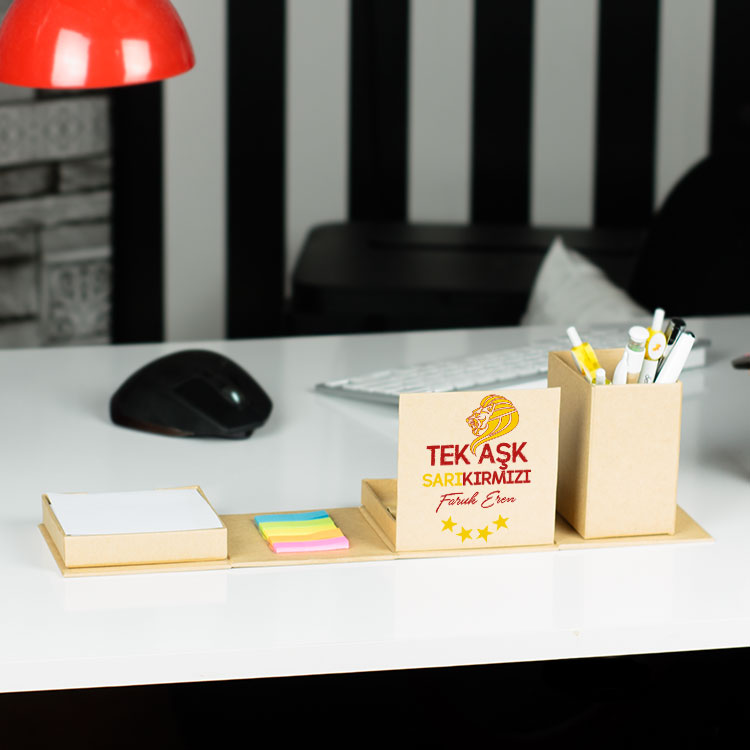 Tek Aşk Sarı Kırmızı Masaüstü Organizer Tek Aşk Sarı Kırmızı Masaüstü Organizer