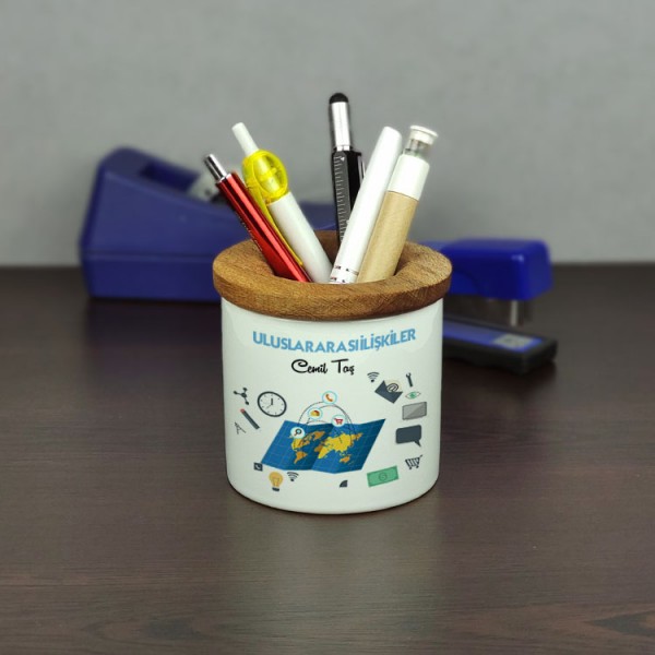Uluslararası İlişkiler Seramik Kalemlik